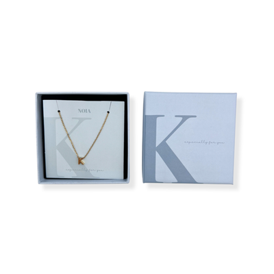 Noia Jewellery | Ketting met letter | Goud | K