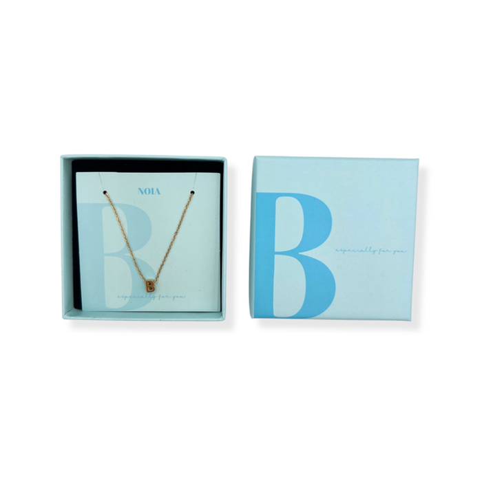 Noia Jewellery | Ketting met letter | Goud | B