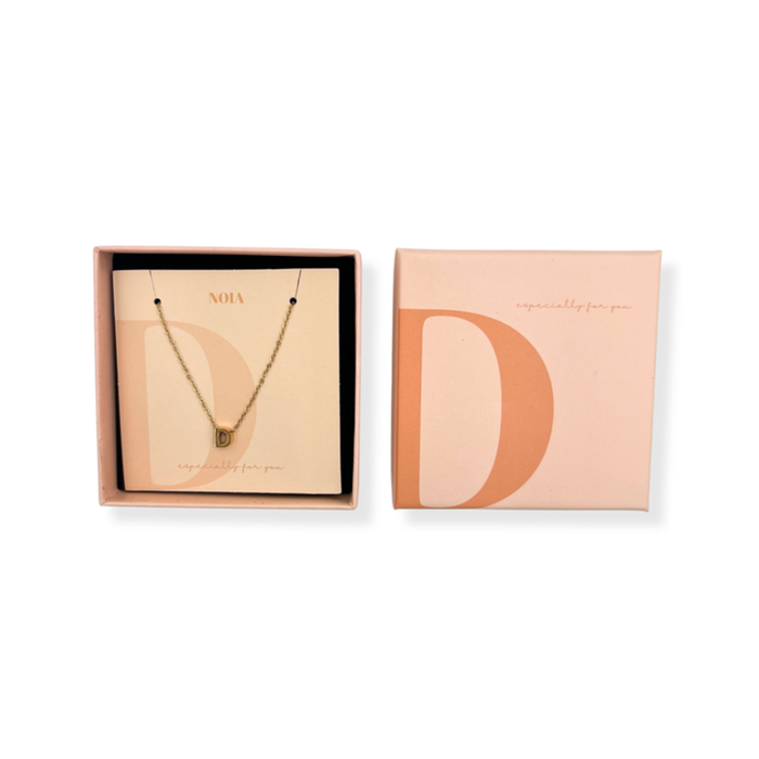Noia Jewellery | Ketting met letter | Goud | D