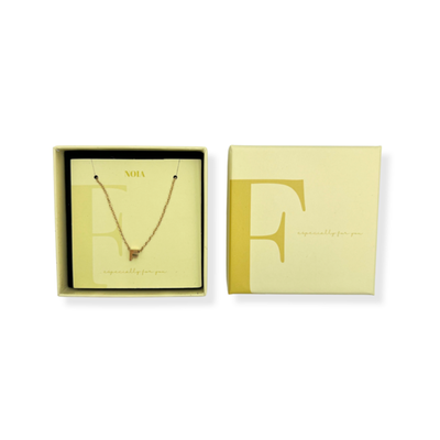 Noia Jewellery | Ketting met letter | Goud | F