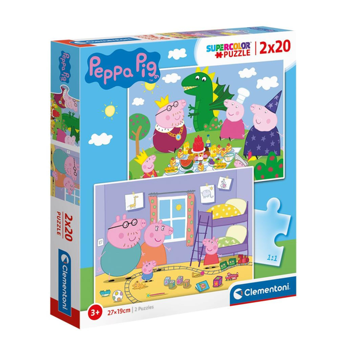 Clementoni | Peppa Pig Puzzel 2x20 stukjes
