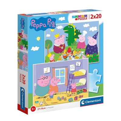 Clementoni | Peppa Pig Puzzel 2x20 stukjes
