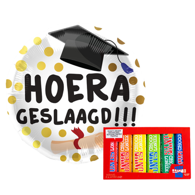 Ballon Hoera Geslaagd | Tony's Chocolonely Proeverijtje 300g