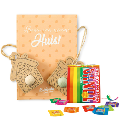 Zaden Hanger Nieuw Huis | Tony's Chocolonely Tiny Tony's Pouch 135g