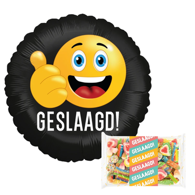 Ballon Geslaagd | Veel Liefs cadeaupakket 280g