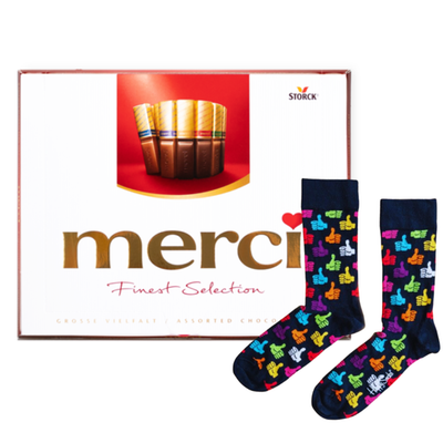 Happy Socks Duimen maat 41-46 | Merci Finest Selection 250g