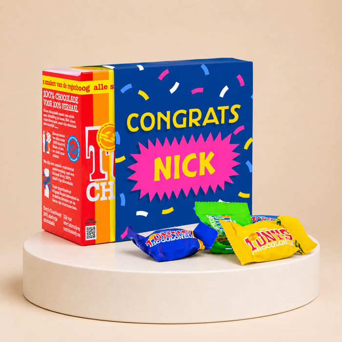 Tony's Chocolonely | Tiny Tony's | Congrats | Naam aanpasbaar