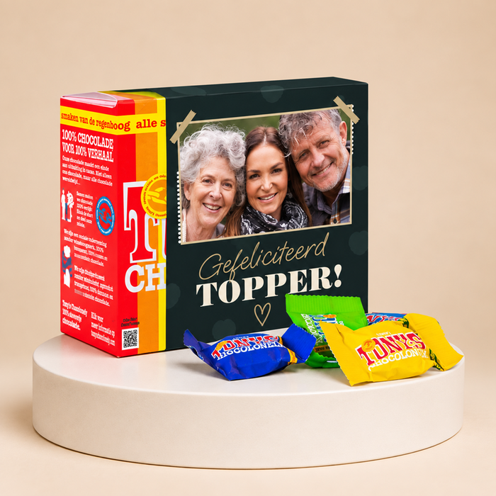 Tony's Chocolonely | Tiny Tony's | Gefeliciteerd met eigen foto | 200g