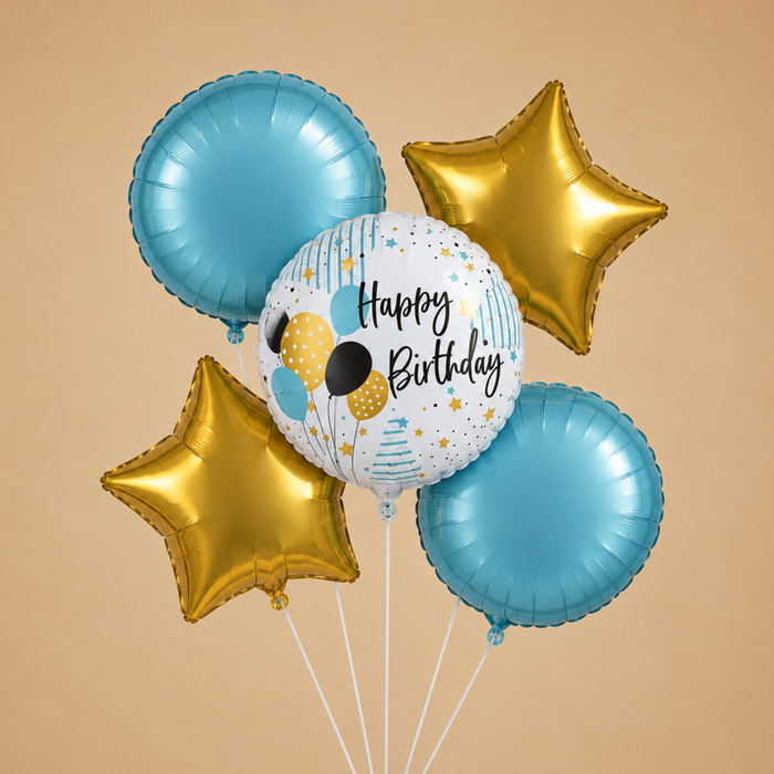Ballonnen | Tros van 5 | Happy Birthday