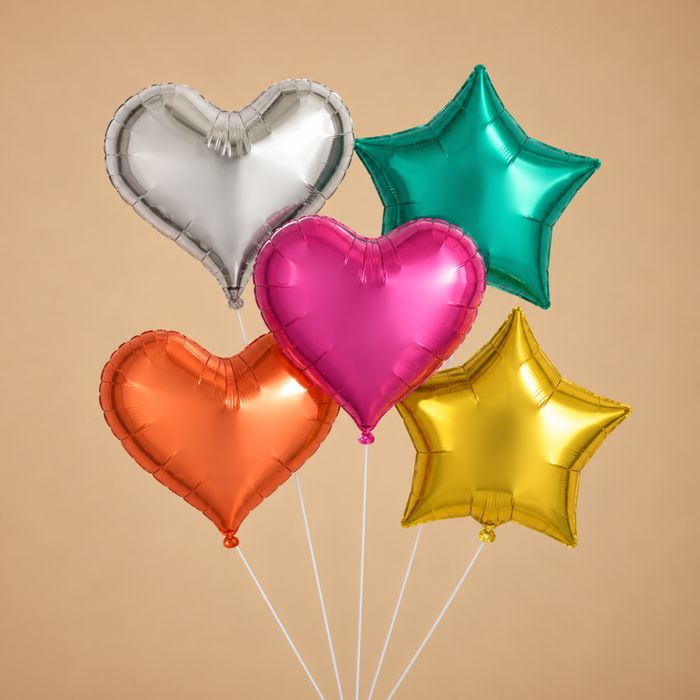 Ballonnen | Tros van 5 | Regenboog