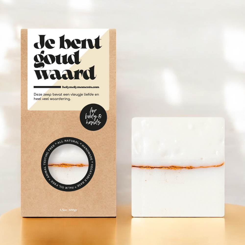 Fin Sape | Fin Såpe | Body hand soap | Jij bent goud waard | Letterbox Gifts