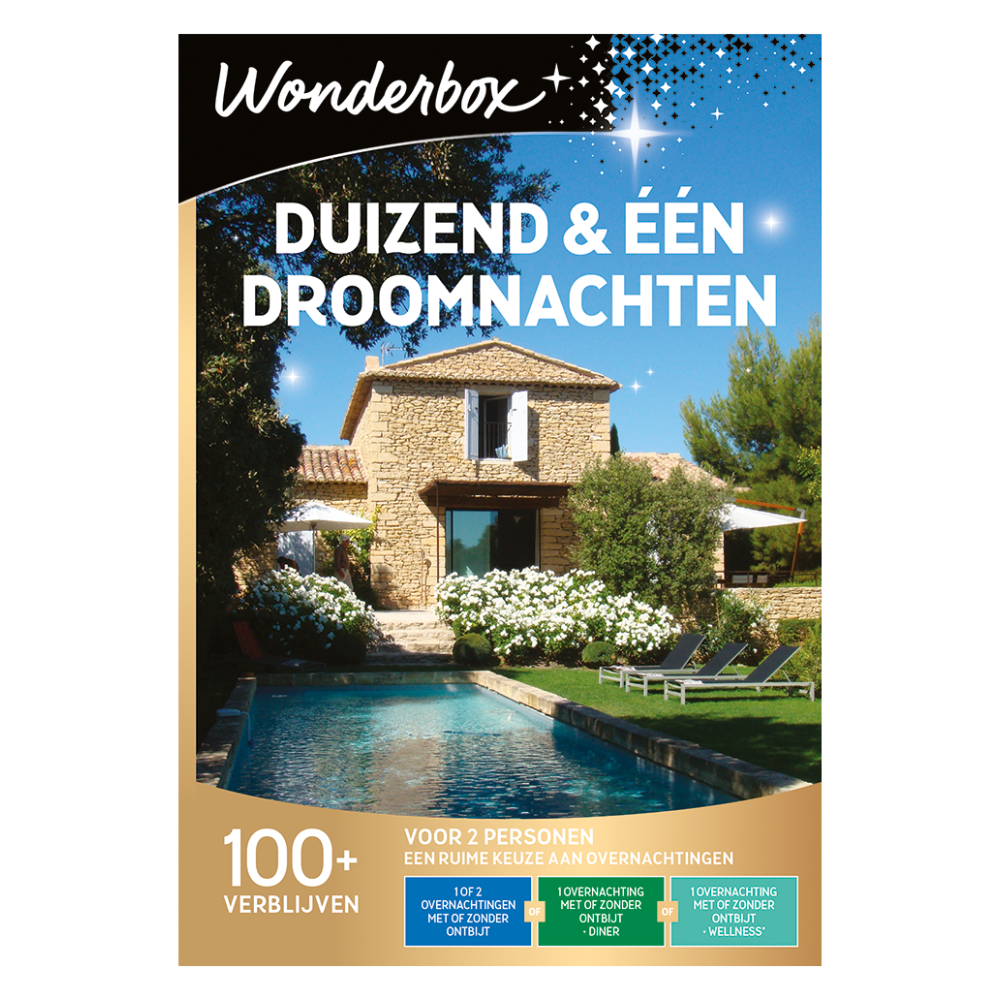 Greetz | Wonderbox Duizend een droomnachten | Cadeaubelevenis | Gift Experiences