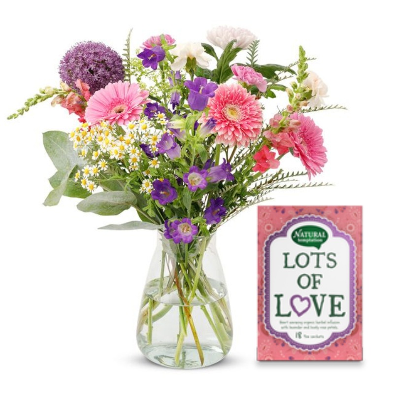 Greetz | Boeket Voor haar | Thee | Lots of Love | Flowers