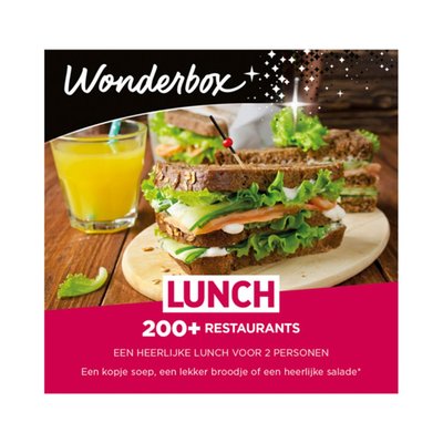 Wonderbox Lunch voor twee | Cadeaubelevenis