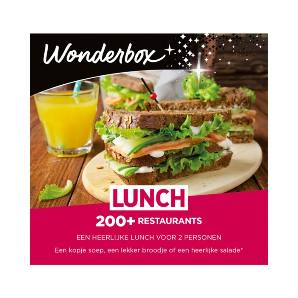 Greetz | Wonderbox Lunch voor twee | Cadeaubelevenis | Gift Experiences