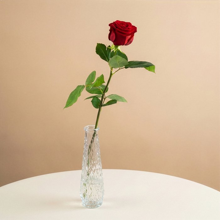 Rode Roos | Incl. vaas