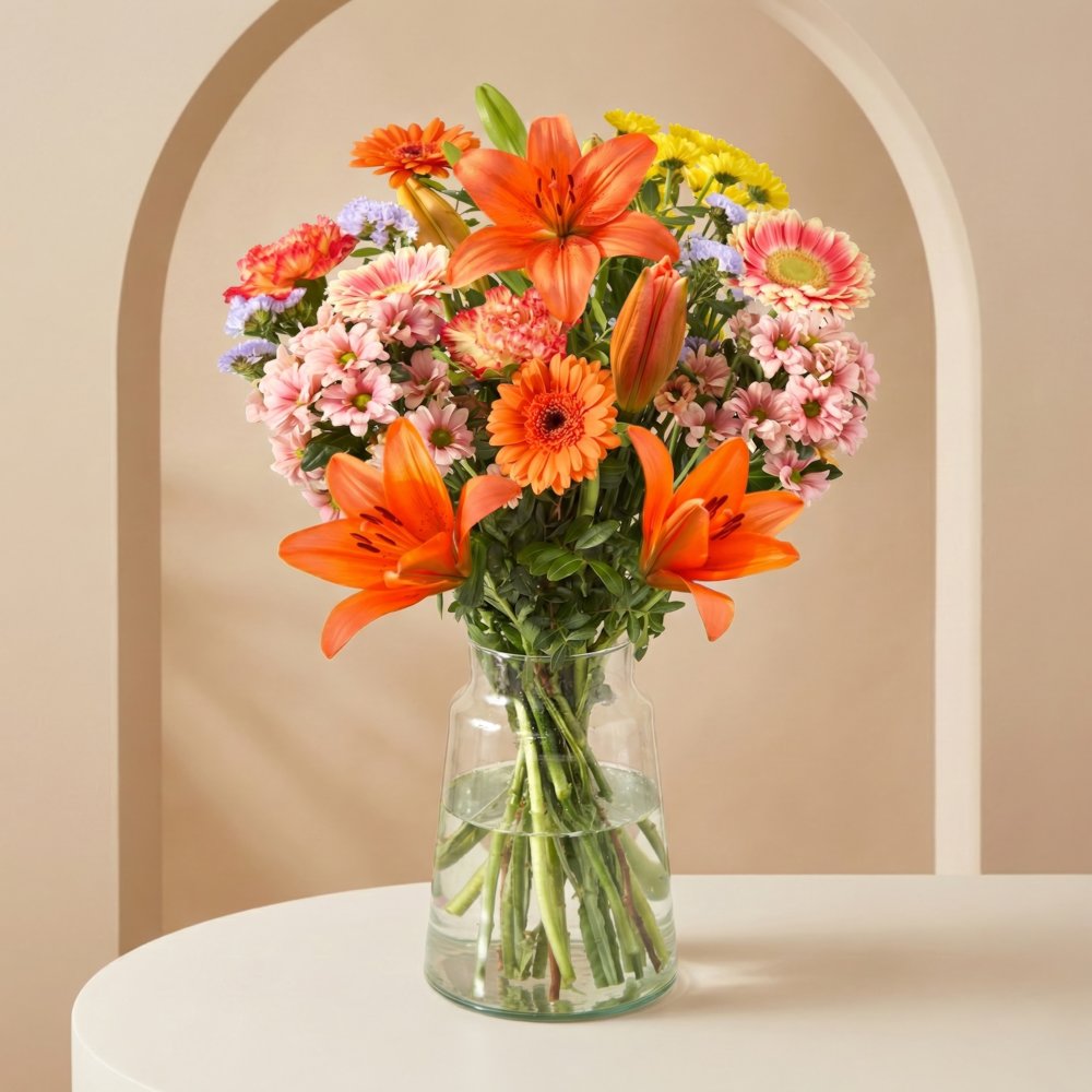 Boeket Seizoensstralen Bloemen Greetz