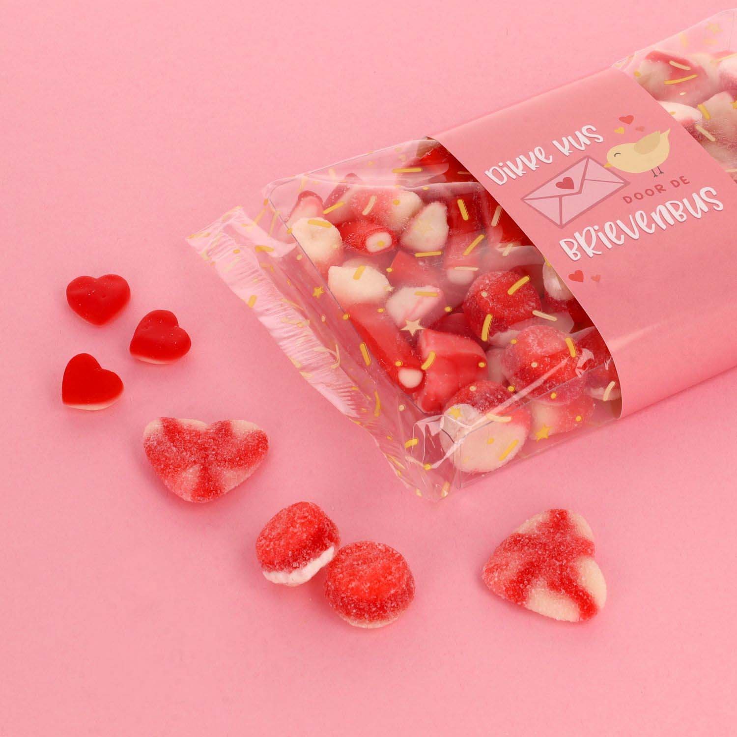 Greetz | Veel liefs | Cadeaupakket | Dikke kus door de brievenbus | 280g | Letterbox Gifts