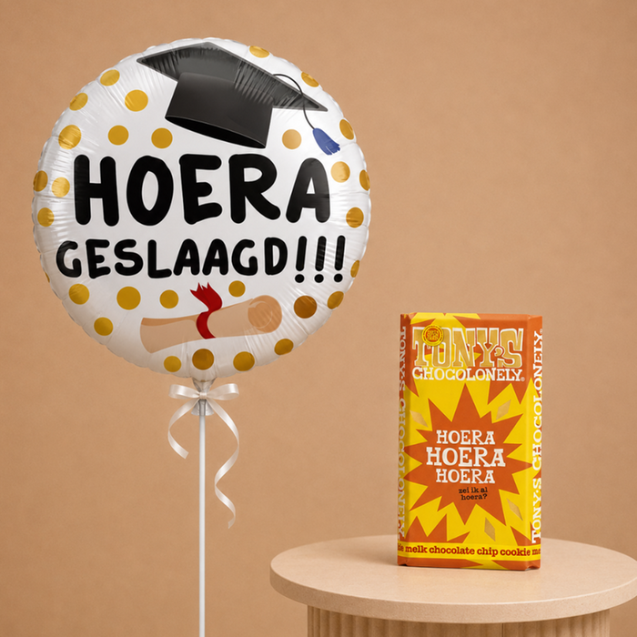 Ballon | Hoera geslaagd | Tony's Chocolonely - Hoera, Hoera, Hoera