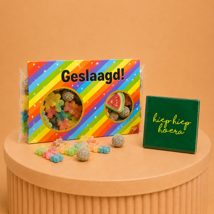 Brievenbus | Snoep & Tegeltje Hiep, hiep hoera!