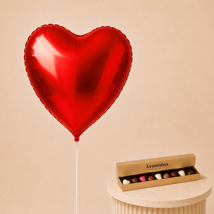 Ballon | Rood hart & Leonidas