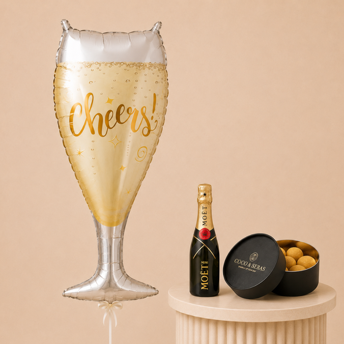 Ballon | Cheers met Moet & Chandon en Coco & Sebas