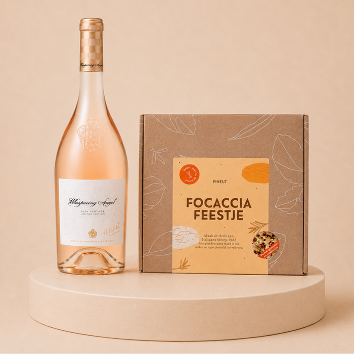 Borrelpakket | Chateay d'esclans rosé & Focaccia