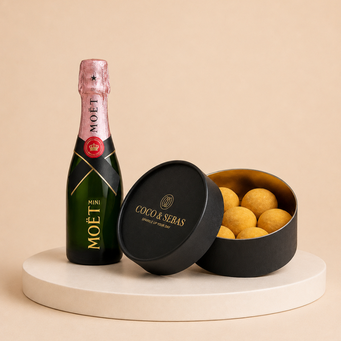 Proost | Moet & Chandon Piccolo en Coco & Sebas champagne truffels
