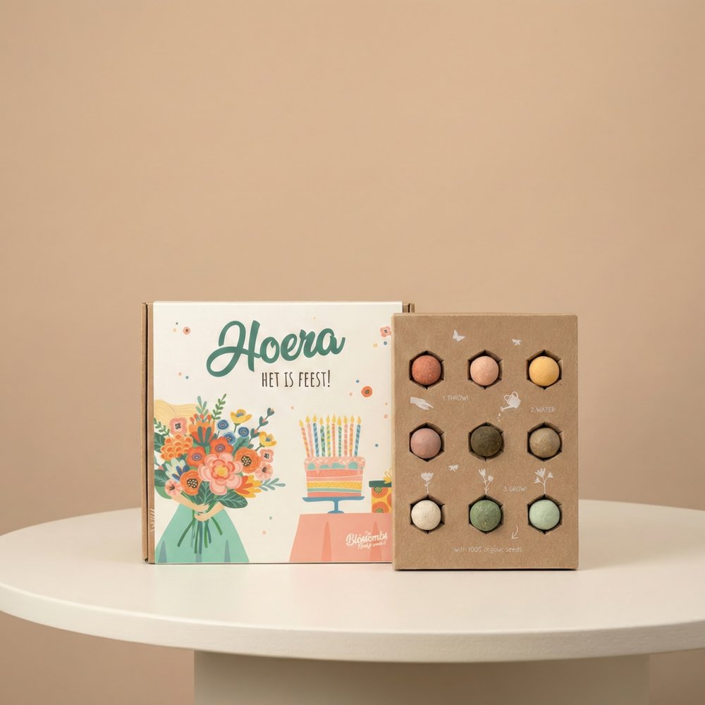 Zaden Hoera het is feest! Brievenbusbloemen Greetz