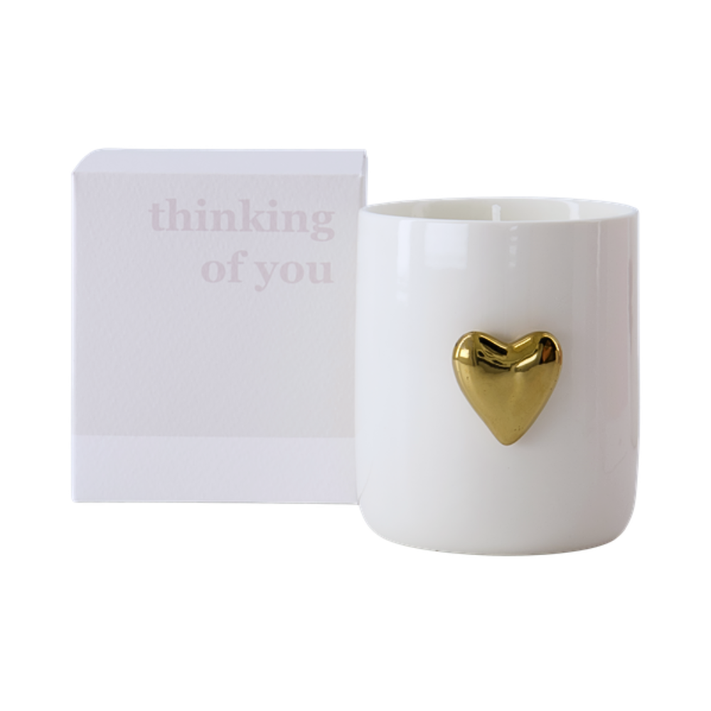 Geurkaars keramiek Thinking of you Zusss