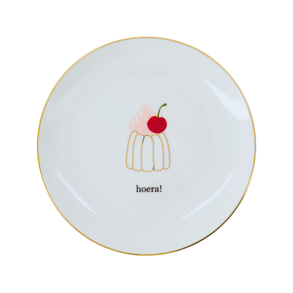 Gebaksbordje Hoera Zusss