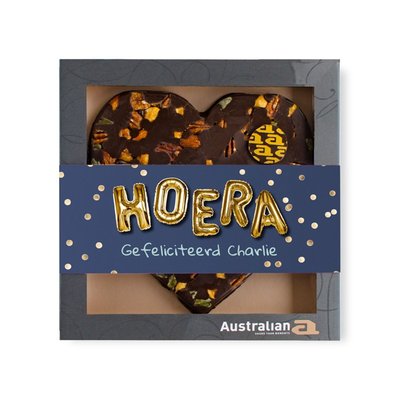 Australian Hart | Pure chocolade | Hoera | 220 g