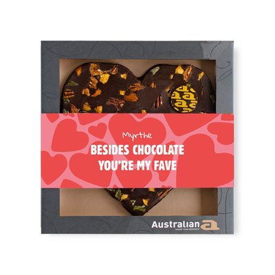 Australian Hart | Pure chocolade | Liefde met eigen naam