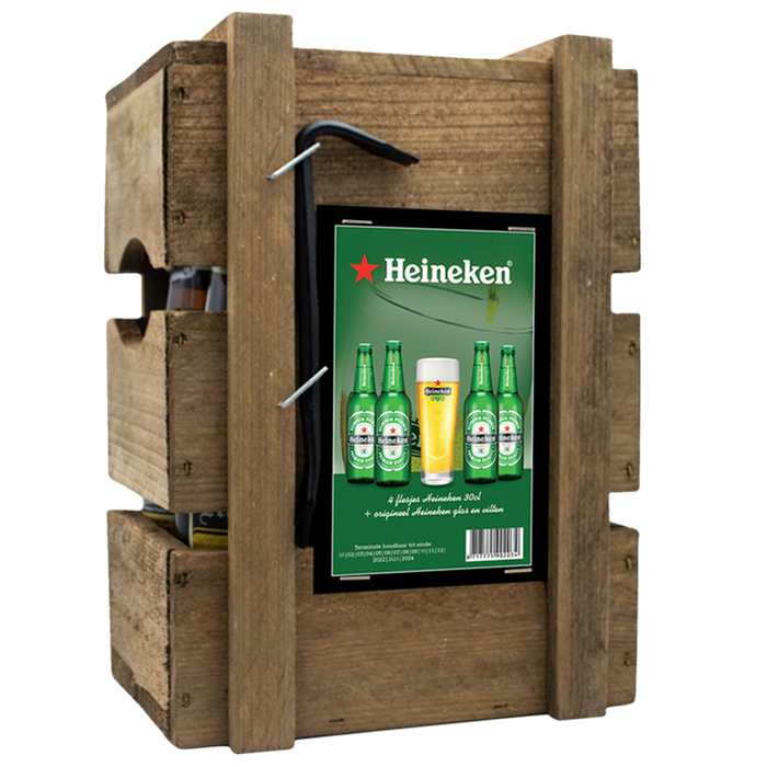 Heineken | Bierpakket | 4x 30cl | incl glas