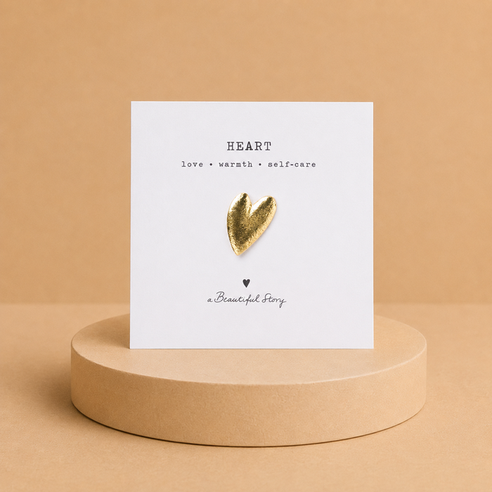 A Beautiful Story | Broche hart | Verguld goud