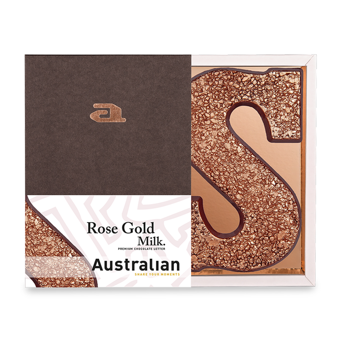 Australian | Sinterklaas letter | Rose Gold | 195gr