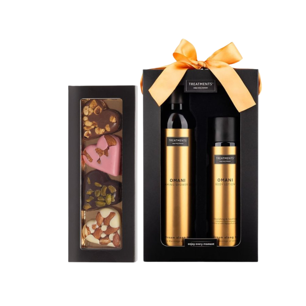 - Chocoladehartjes TREATMENTS - Giftbox Tenderness Chocoladecadeaus Patisserie de Bijenkorf