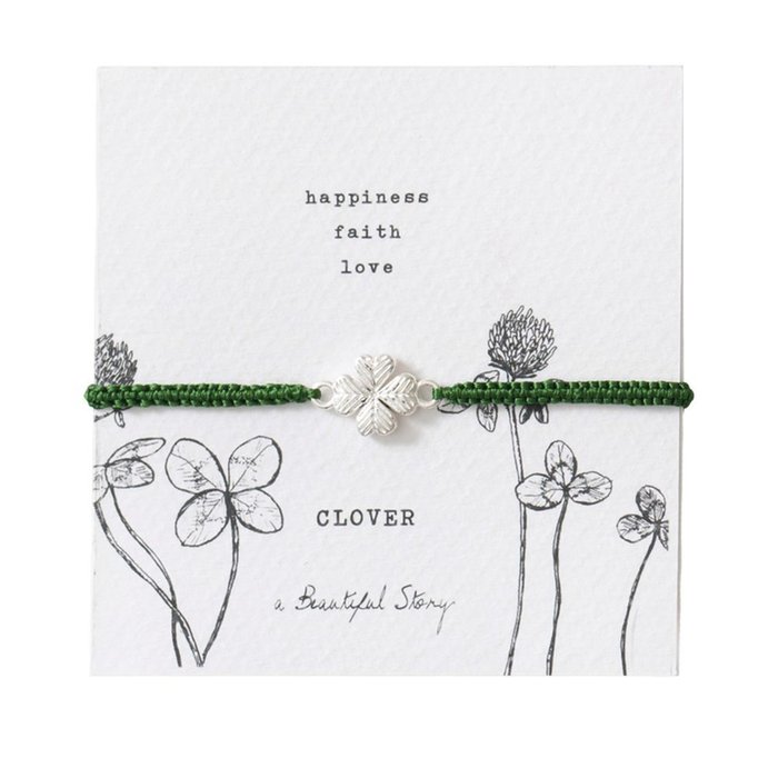 A Beautiful Story | Armband Klavertje Vier | Zilverkleurig