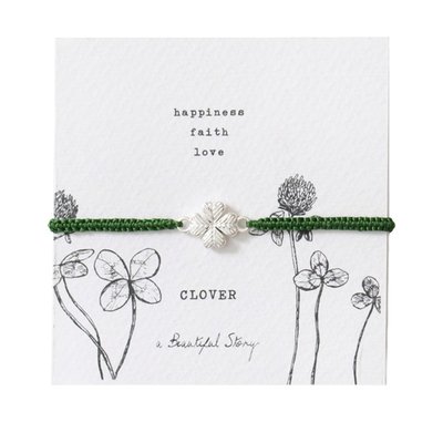 A Beautiful Story | Armband Klavertje Vier | Zilverkleurig