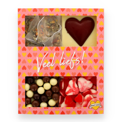 Veel Liefs | Cadeaupakket | Thee, snoep en chocolade