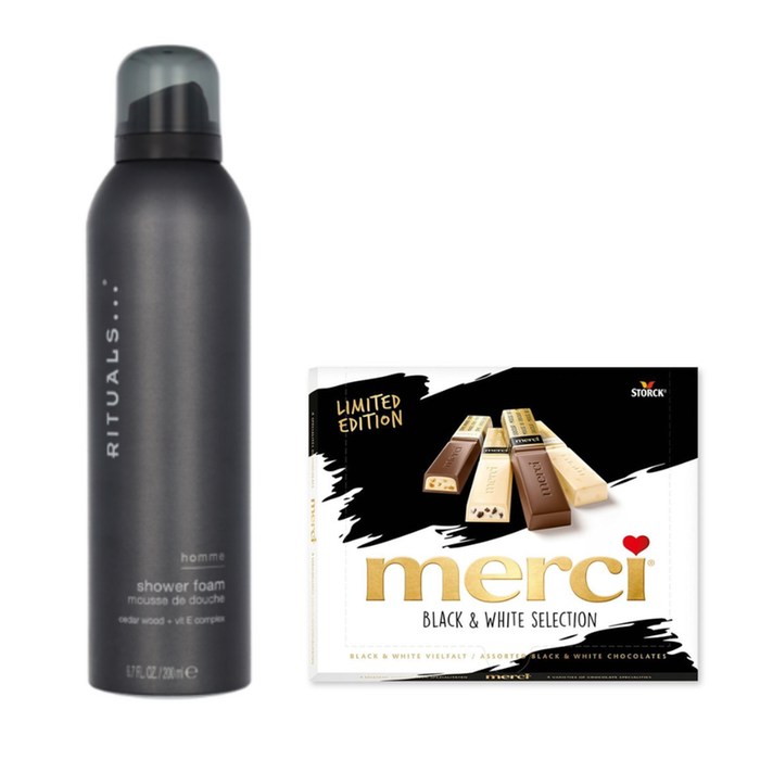 Rituals showerfoam Homme | Merci Black&White 250g