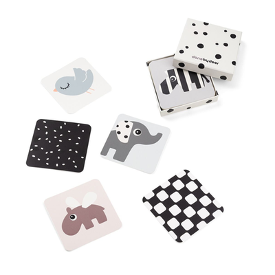 Done by Deer |  Baby contrast kaartjes | 10 stuks