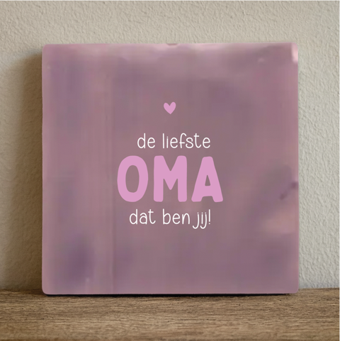 Tegeltje De liefste oma Label2X