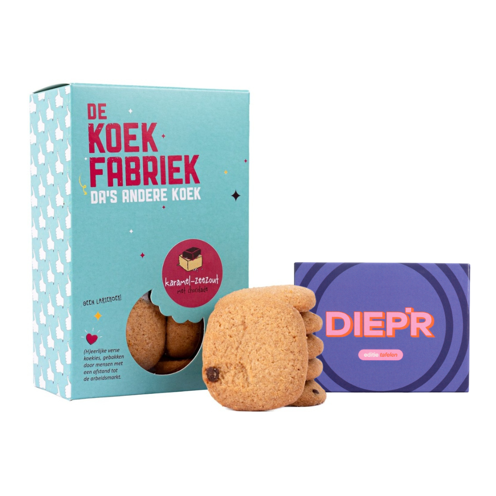 De Koekfabriek - Karamel zeezout - 80g DIEP