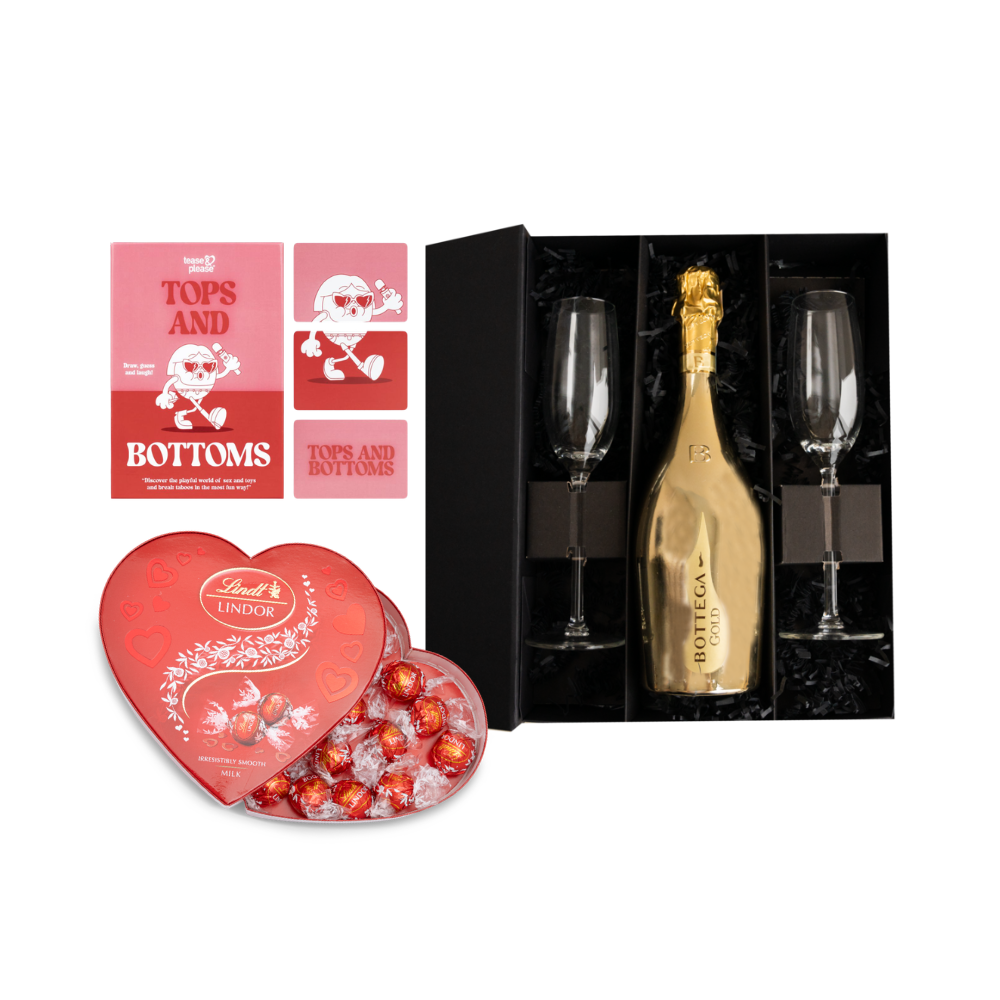 Ondeugend Geniet Pakket Fun, Bubbels Chocolade Drankcadeaus Lindt