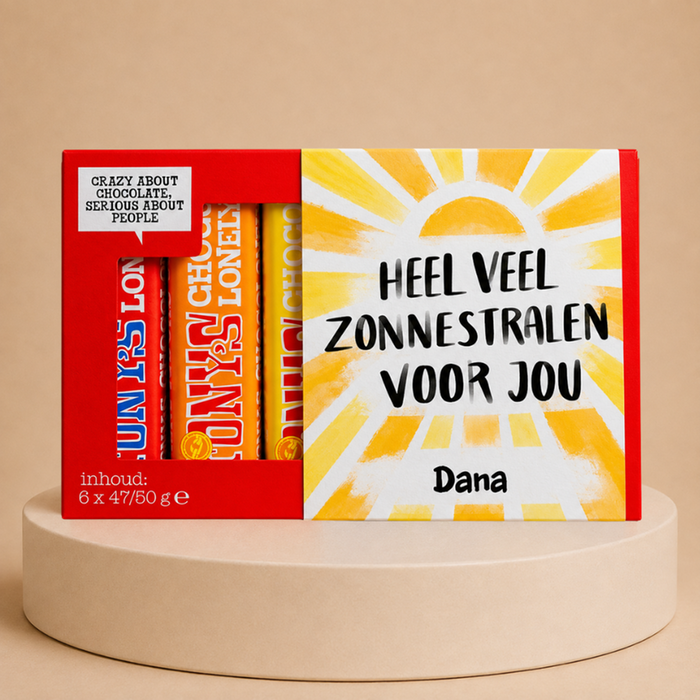 Tony’s Chocolonely | Proeverijtje | Zonnestralen met eigen naam