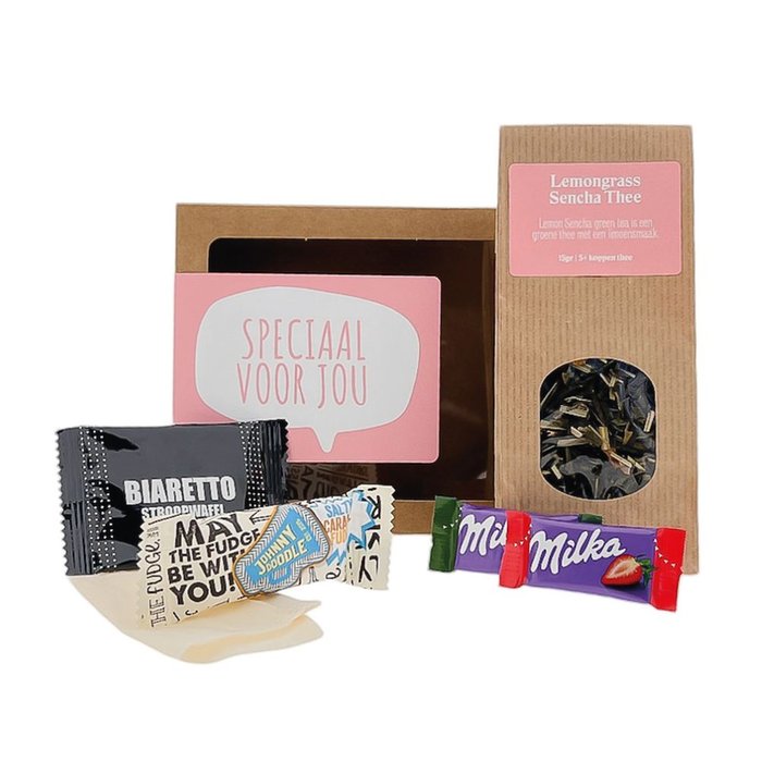 Giftbox Thee | Thee en lekkers | Speciaal voor jou