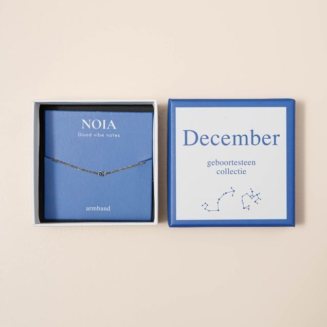 Birthstone armband december Goudkleurig Noia Jewellery