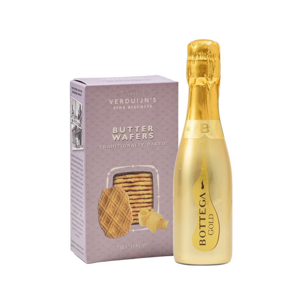 - Prosecco Gold 20cl Boterwafels 75g Drankcadeaus Bottega