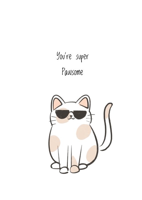 Greetz | Valentijnskaart | You're super Pawsome